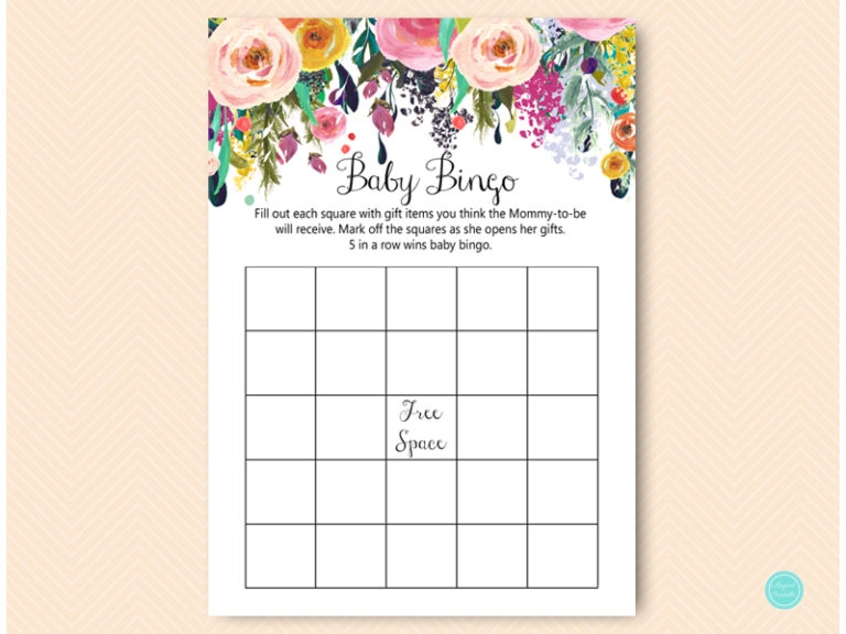 Garden Floral Baby Shower Games Magical Printable