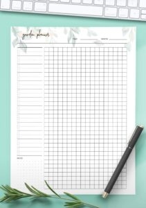 Garden Planning Template Bogiolo