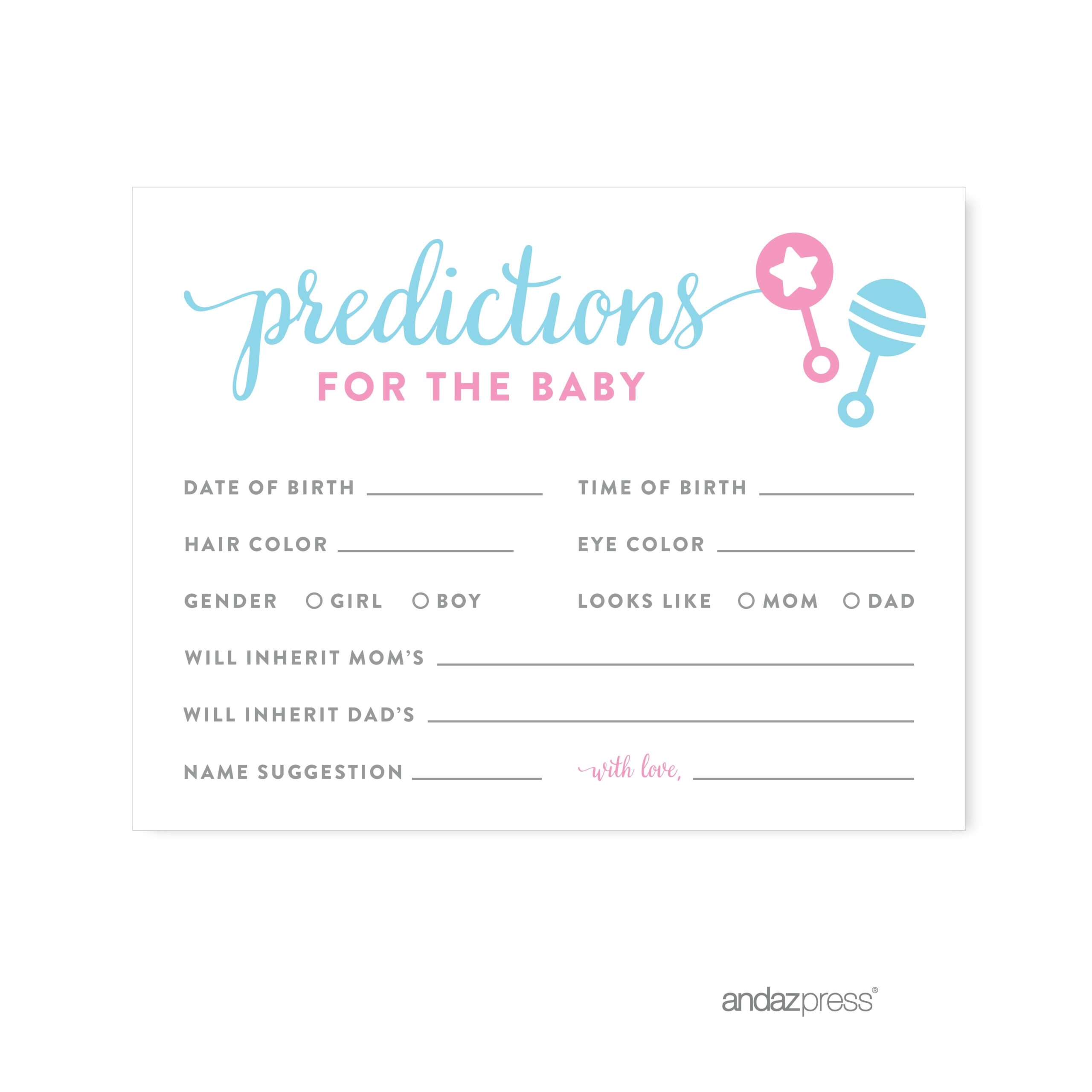 Gender Reveal Baby Shower Games