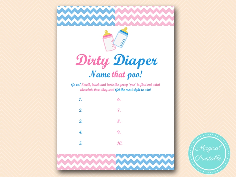 Gender Reveal Party Games Magical Printable