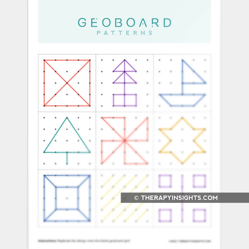 Geoboard Designs Printable Printable Word Searches