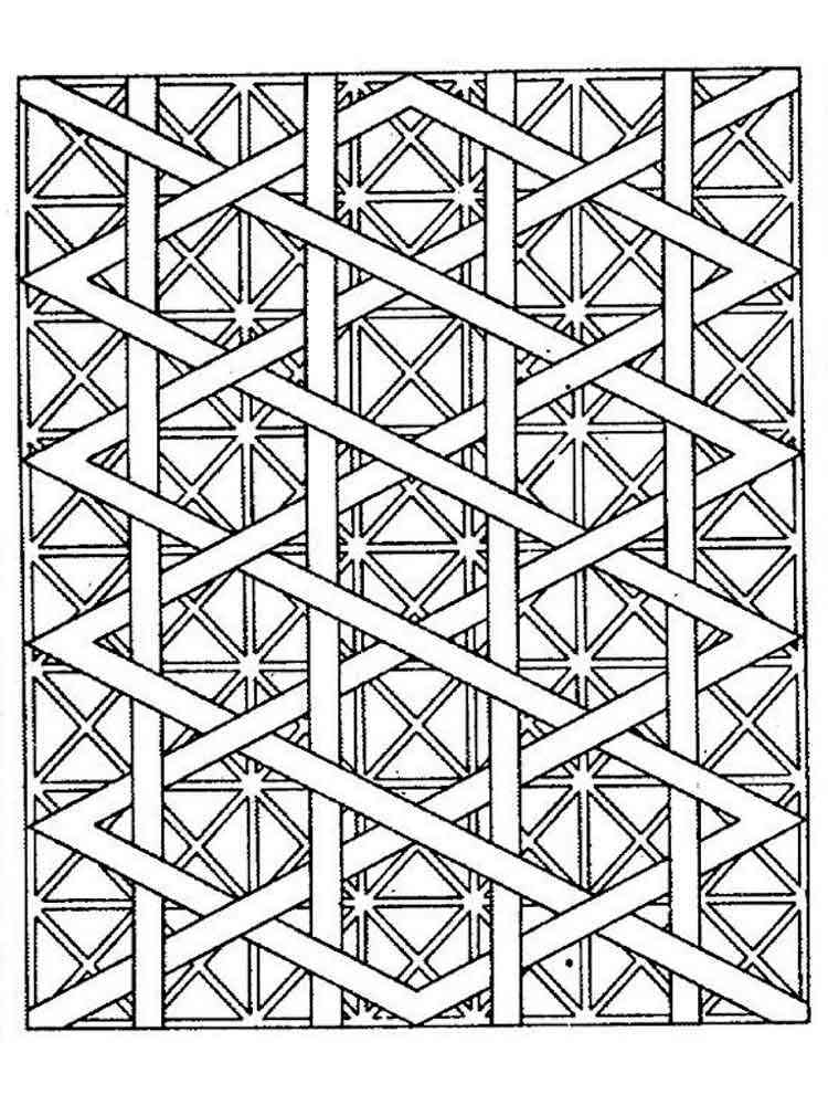 Geometric Design Coloring Pages For Adults