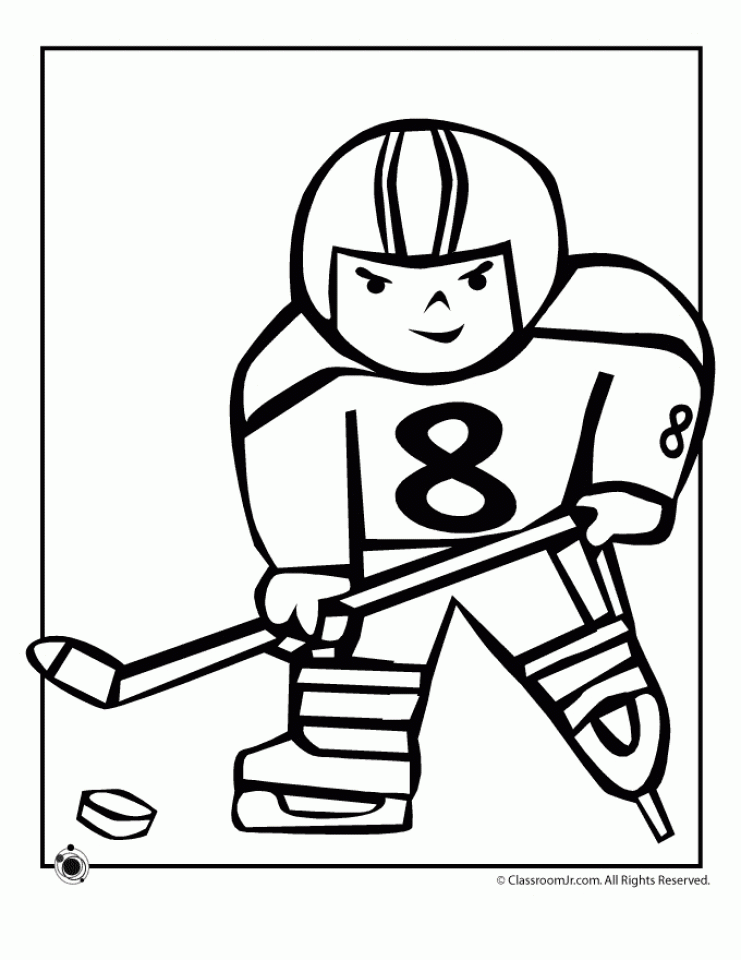 Get This Printable Hockey Coloring Pages 73400