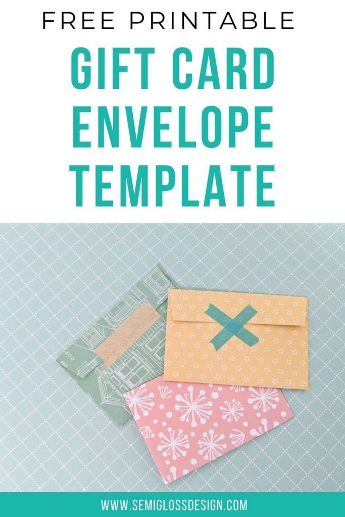 free printable gift card holder template