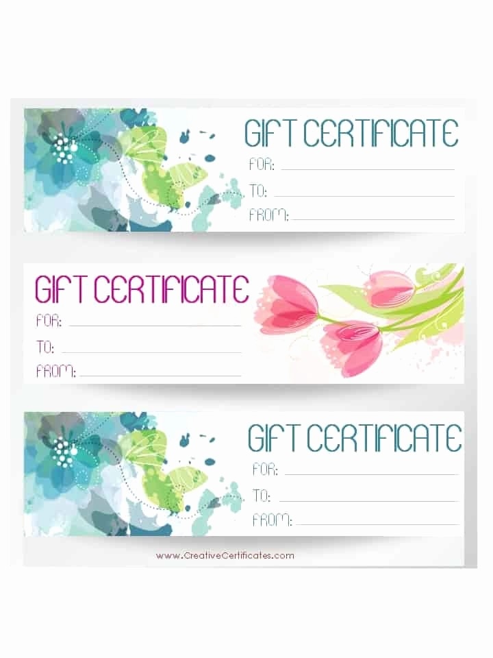 Gift Card Templates Free Printable Unique Free Gift Certificate 