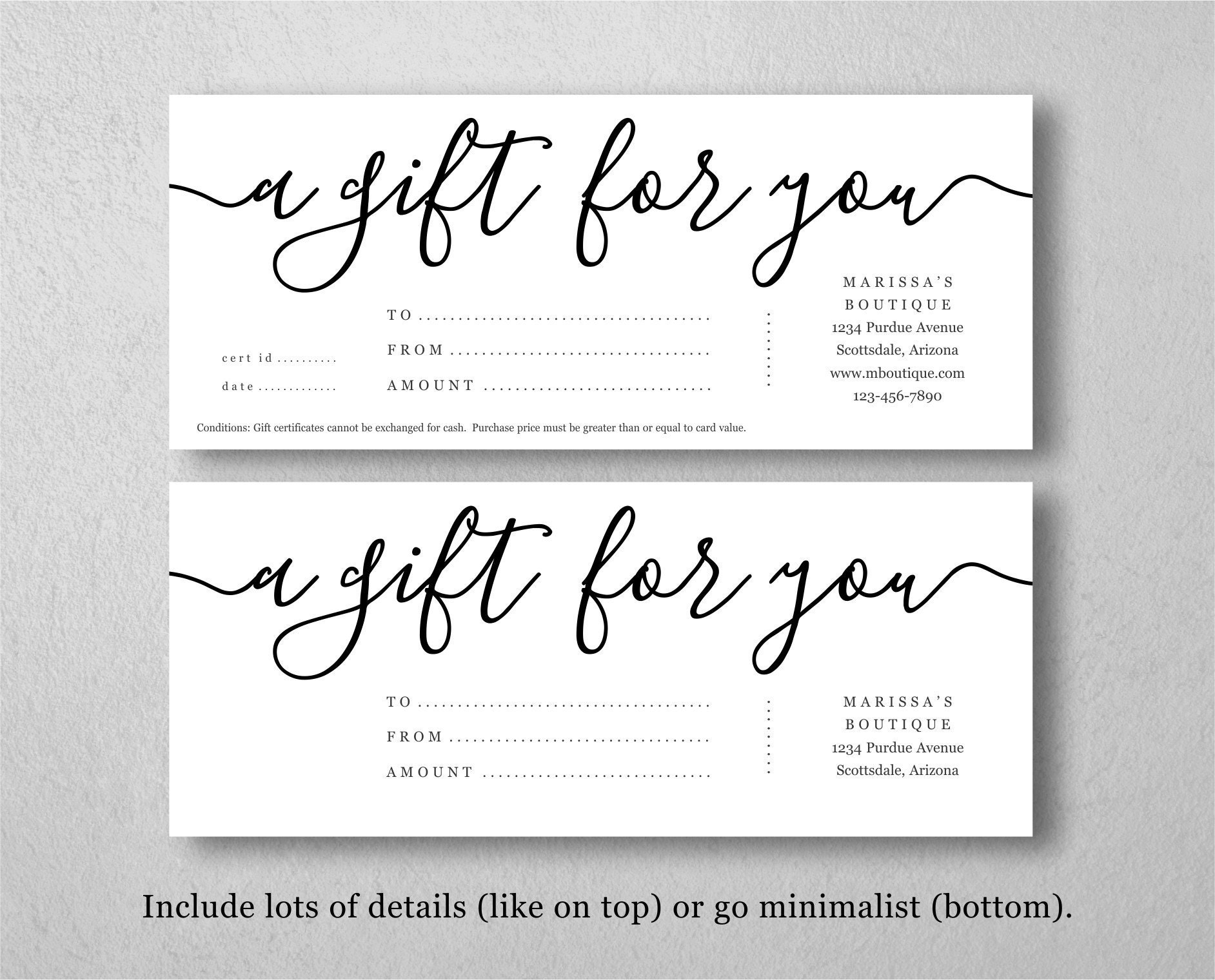 Gift Certificate Printable Template Free Printables Template Free