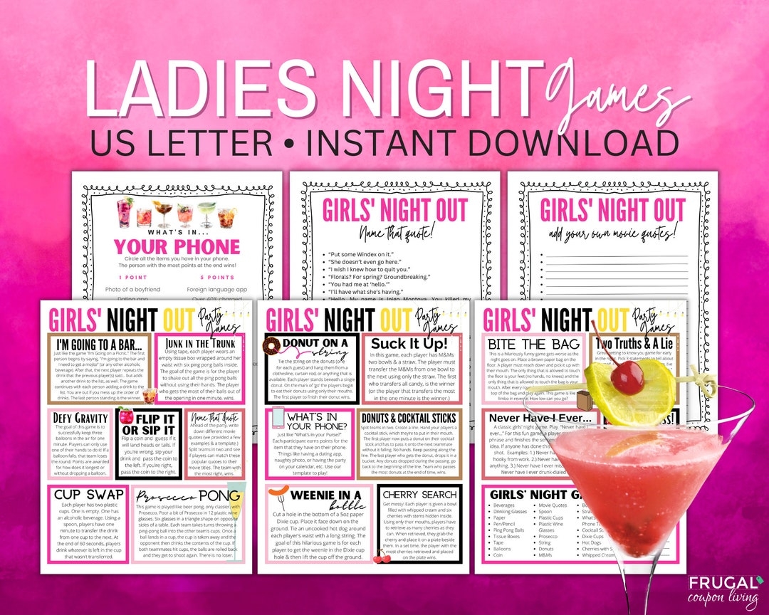 Girls Night Games Printable 17 Ladies Night Out Games Galentine 39 s Day 