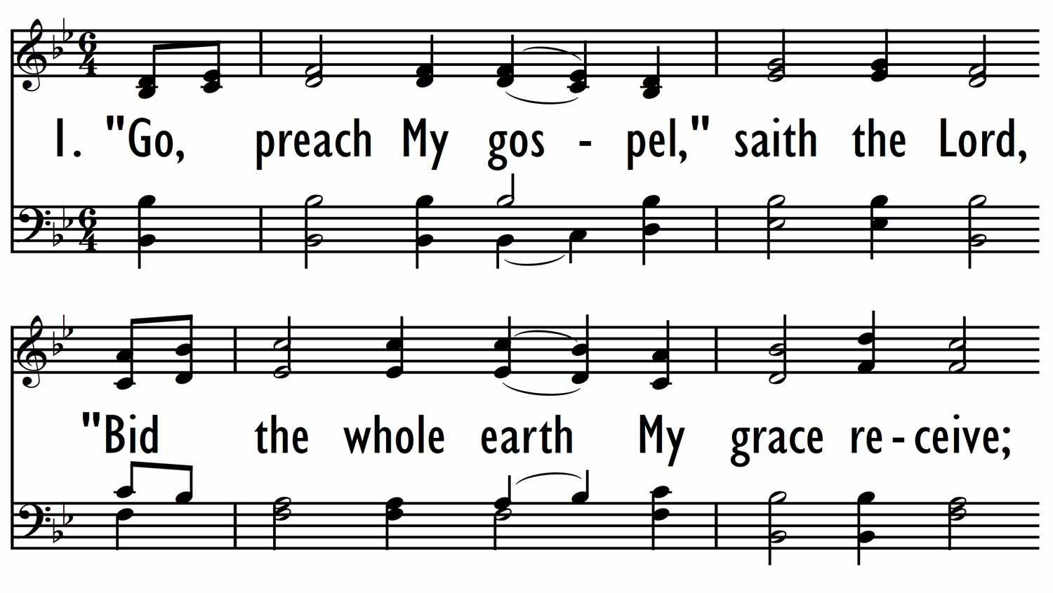 GO PREACH MY GOSPEL Digital Songs Hymns
