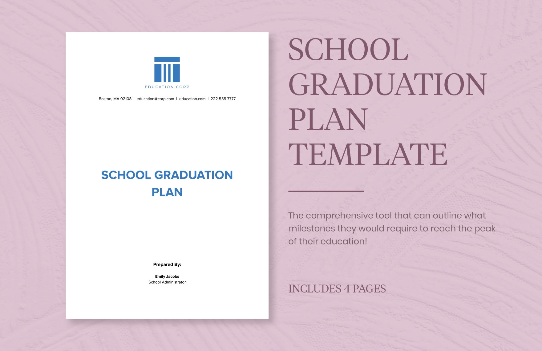 Graduation Plan Template In Excel Google Sheets Download Template