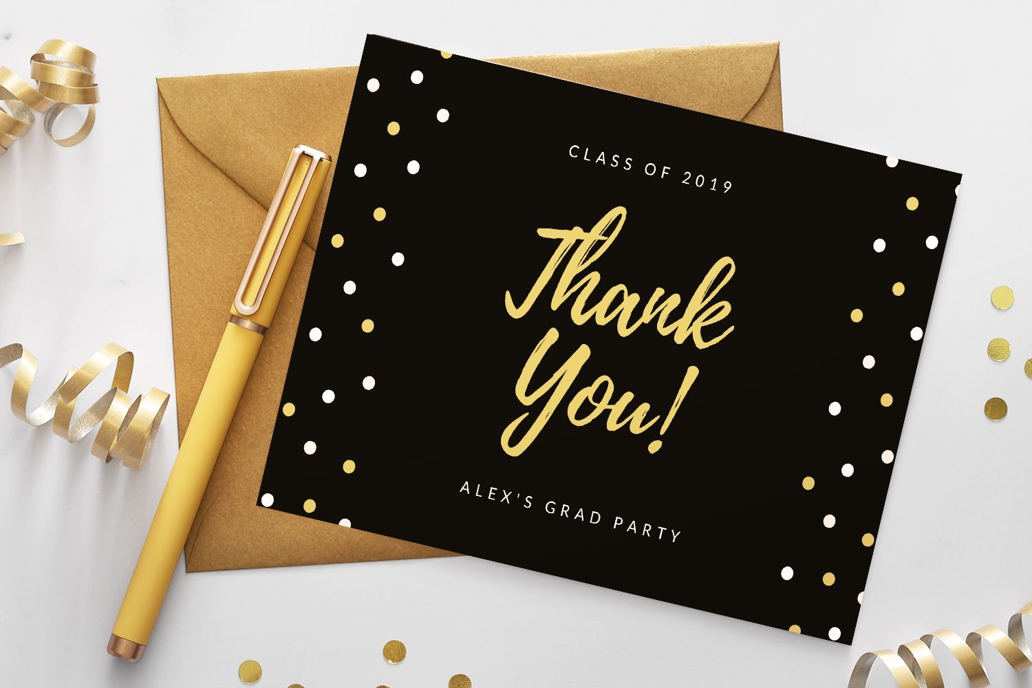 Graduation Thank You Card Template Database
