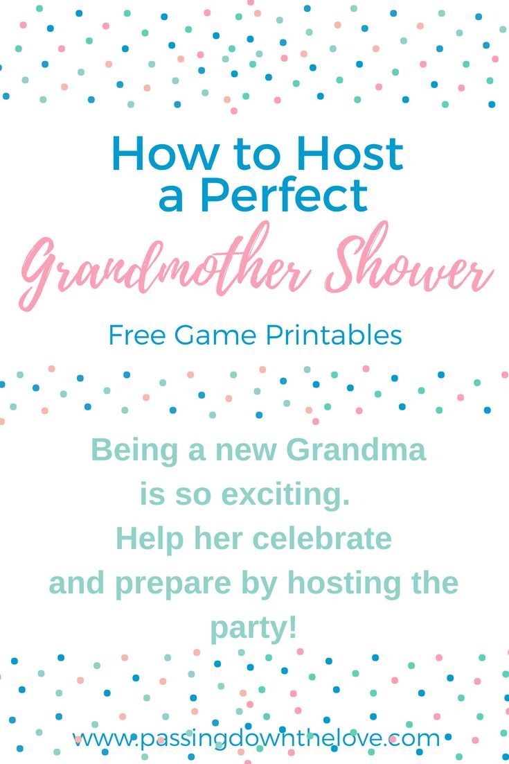 free printable grandma baby shower games