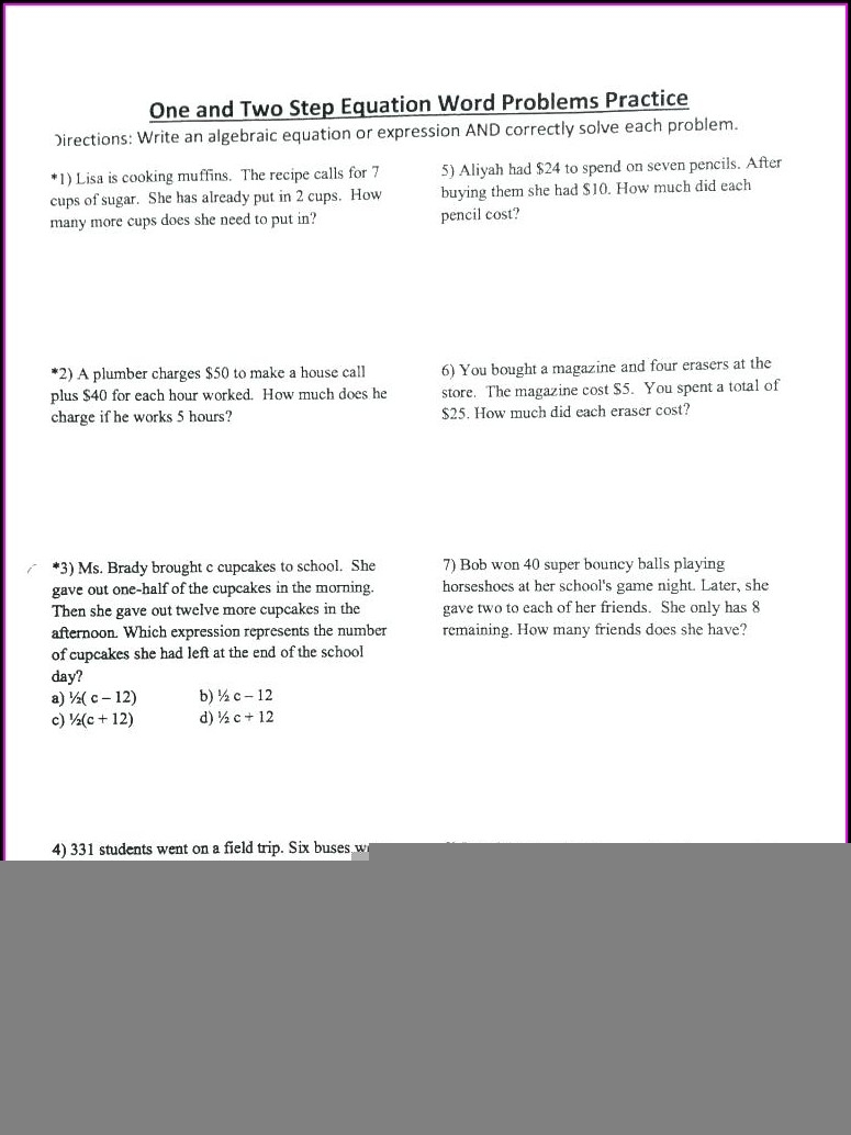 Graphing Linear Equations Word Problems Worksheet Pdf Thekidsworksheet