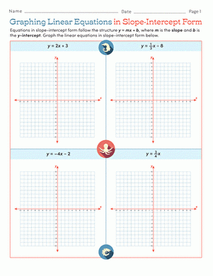 plotting linear equations worksheet