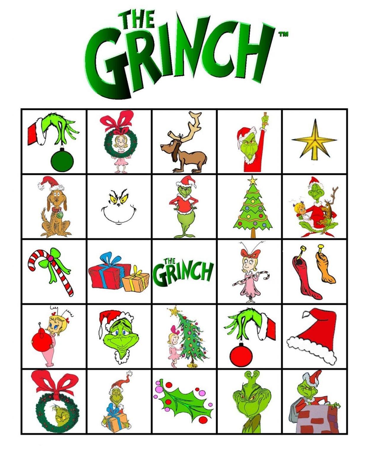 Grinch Christmas Party Games Free Printable Ideas Fun Christmas My 