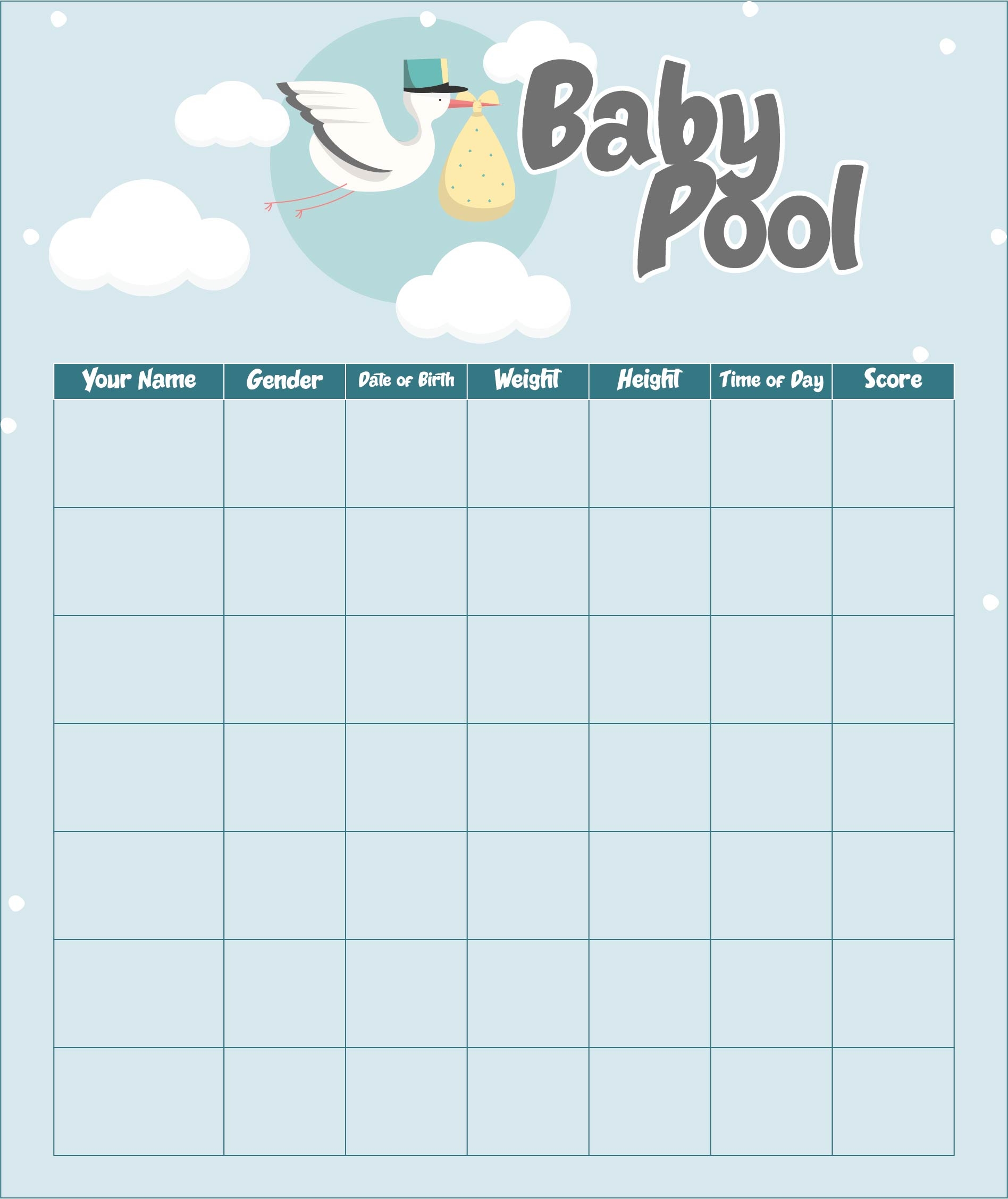 free printable guess the baby food game