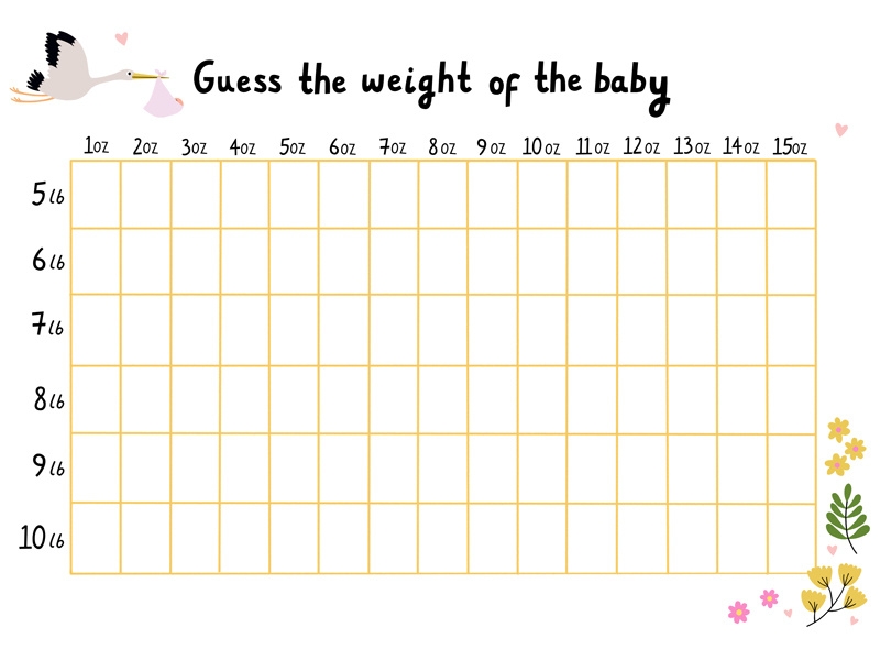 free printable guess the baby game