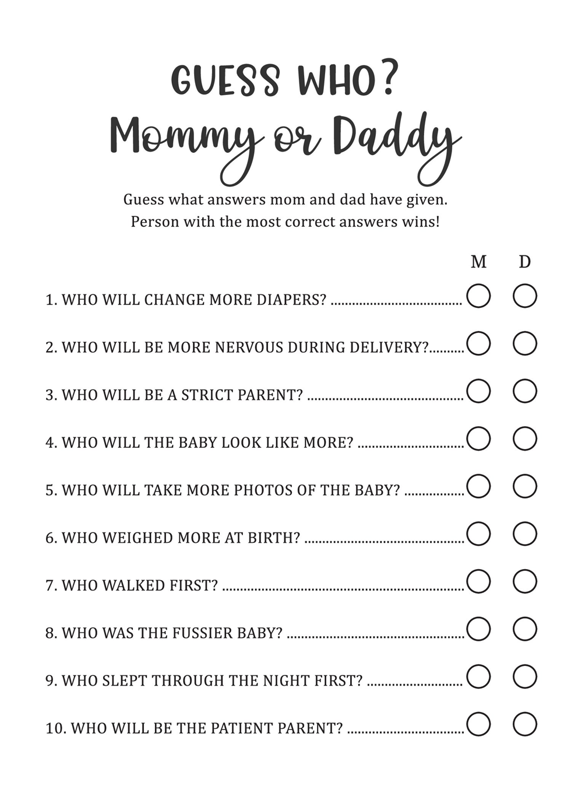 Guess Who Baby Shower Game Free Printable Online Discount Tratenor es