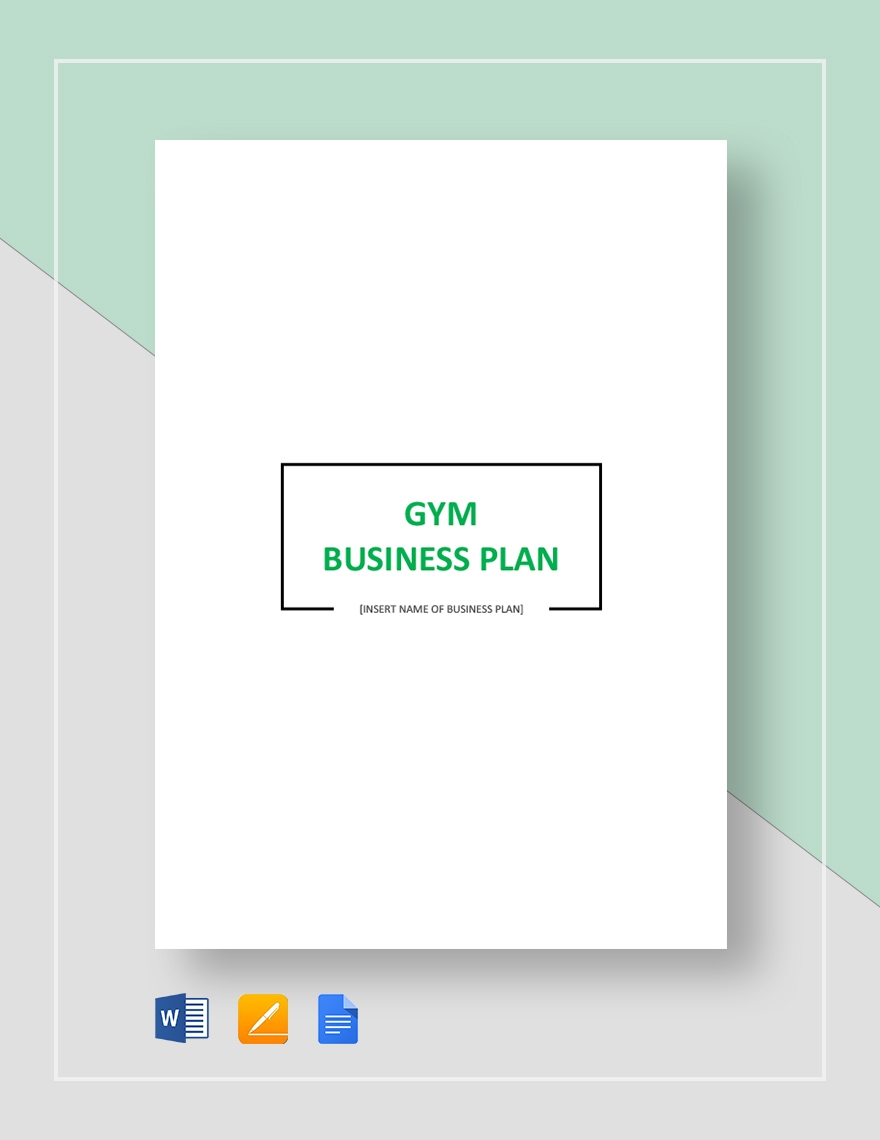 Gym Business Plan Template Download In Word Google Docs Apple Pages 