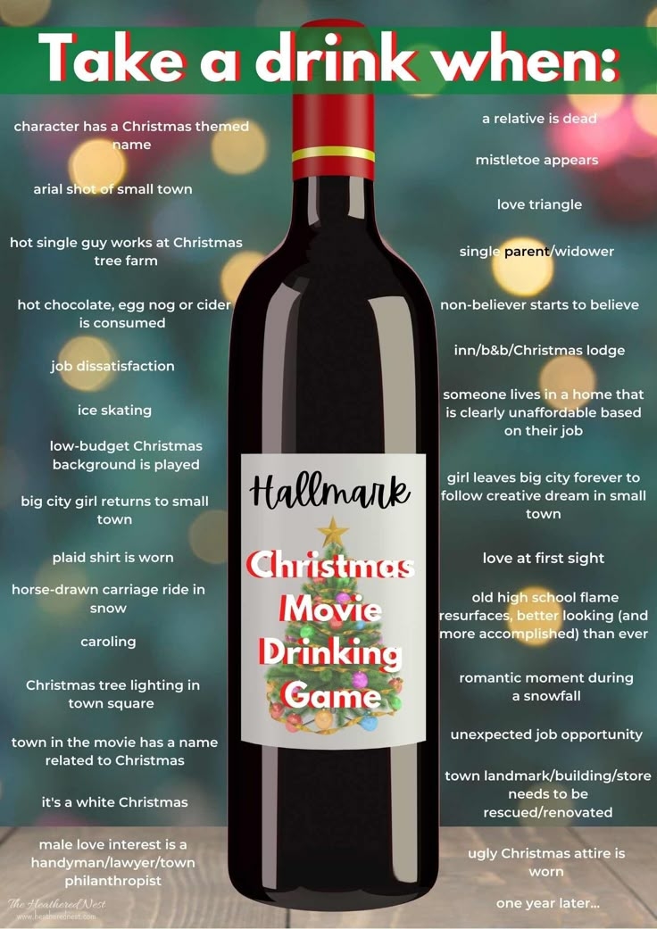 Hallmark Drinking Game Printable