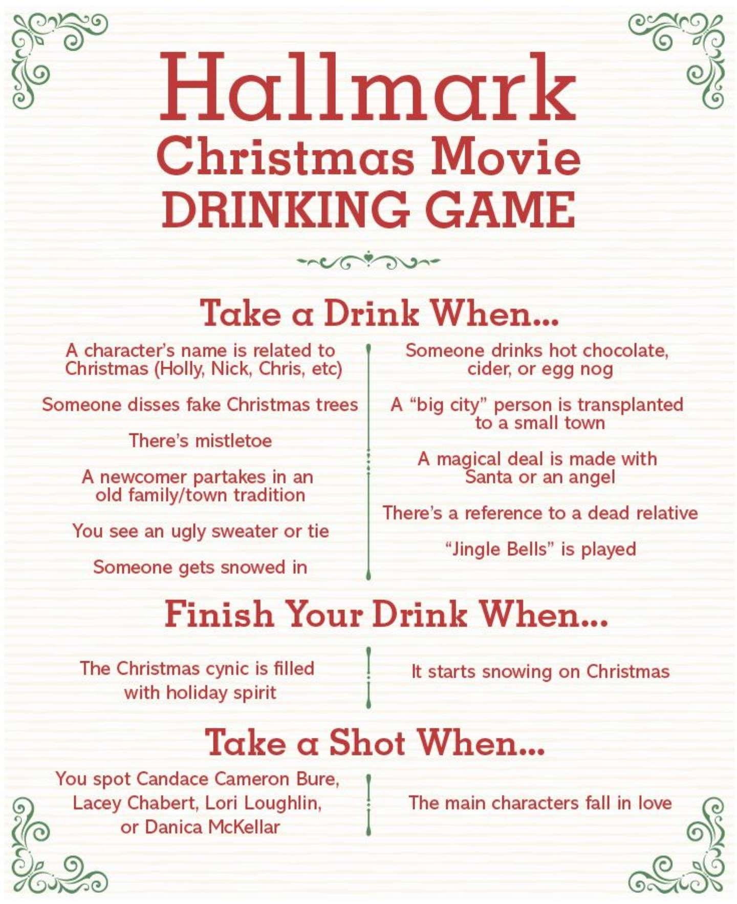 Hallmark Drinking Game Printable Printable Word Searches