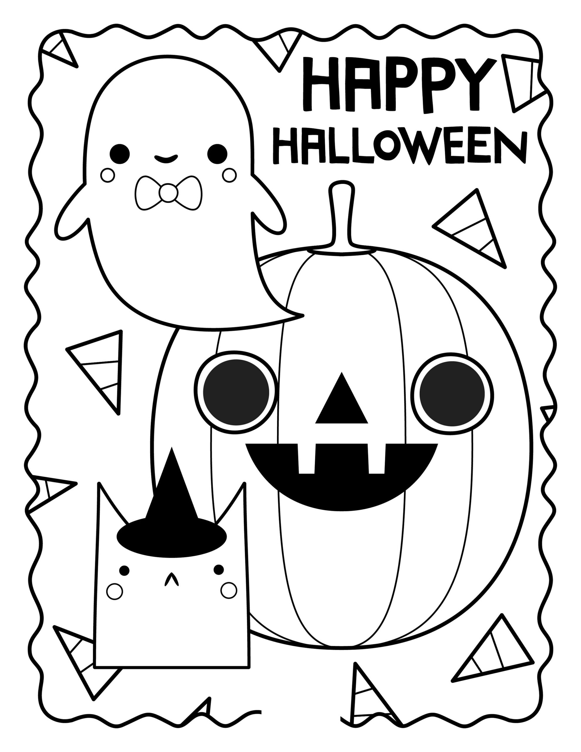 halloween pictures to color free printables