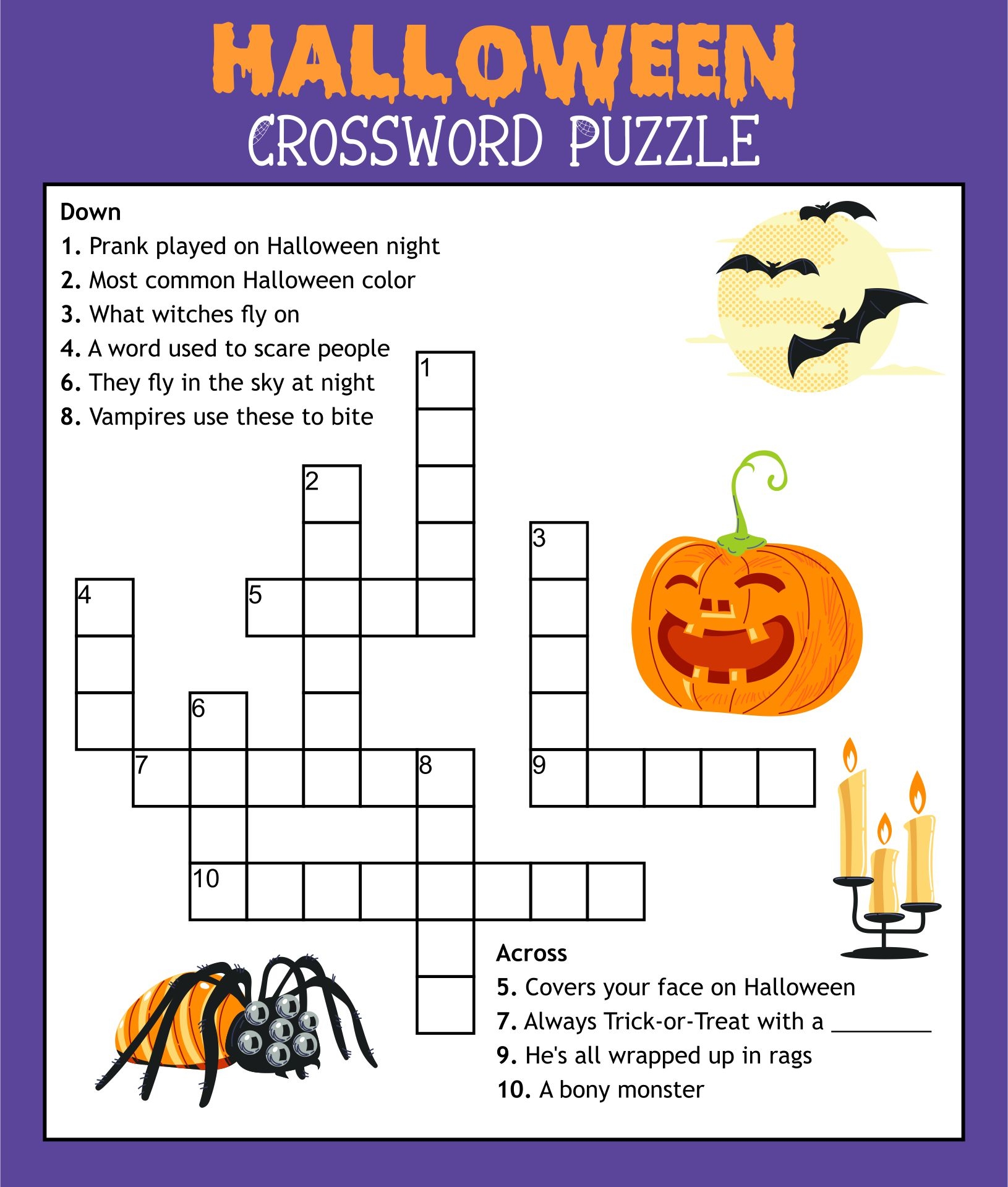 free printable halloween puzzle games