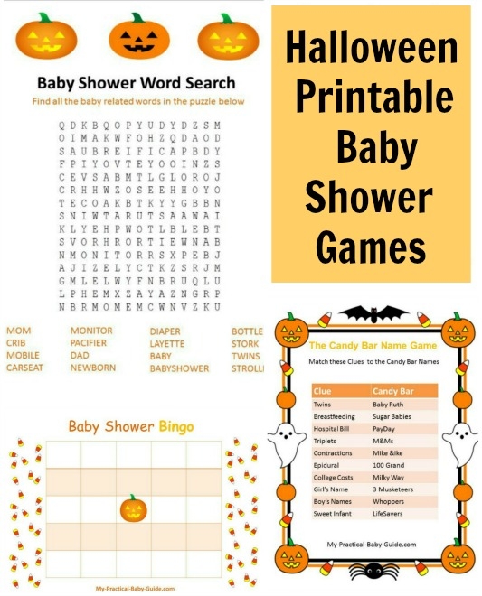 Halloween Printable Baby Shower Games