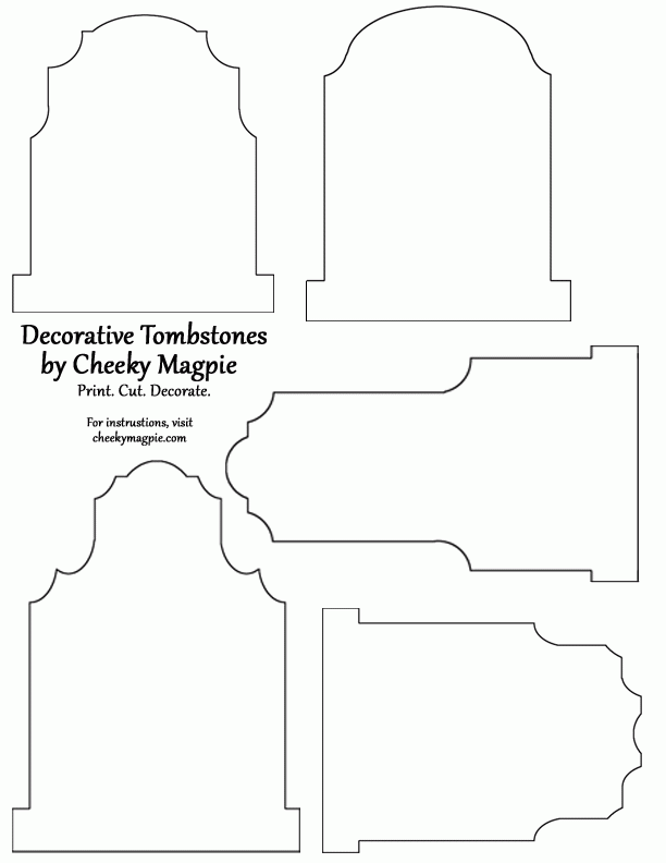 Halloween Tombstone Templates
