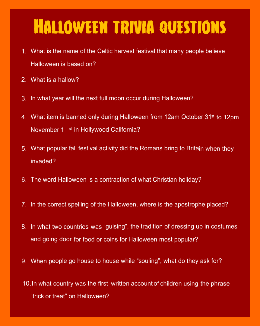 free printable halloween trivia games for adults