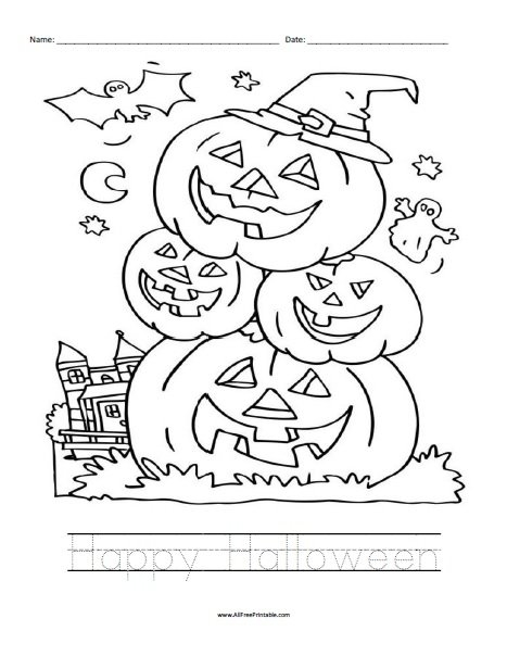 Halloween Worksheet Free Printable