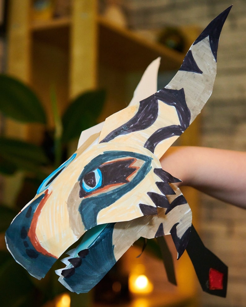 Handmade Paper Dragon Puppet Commissions Etsy