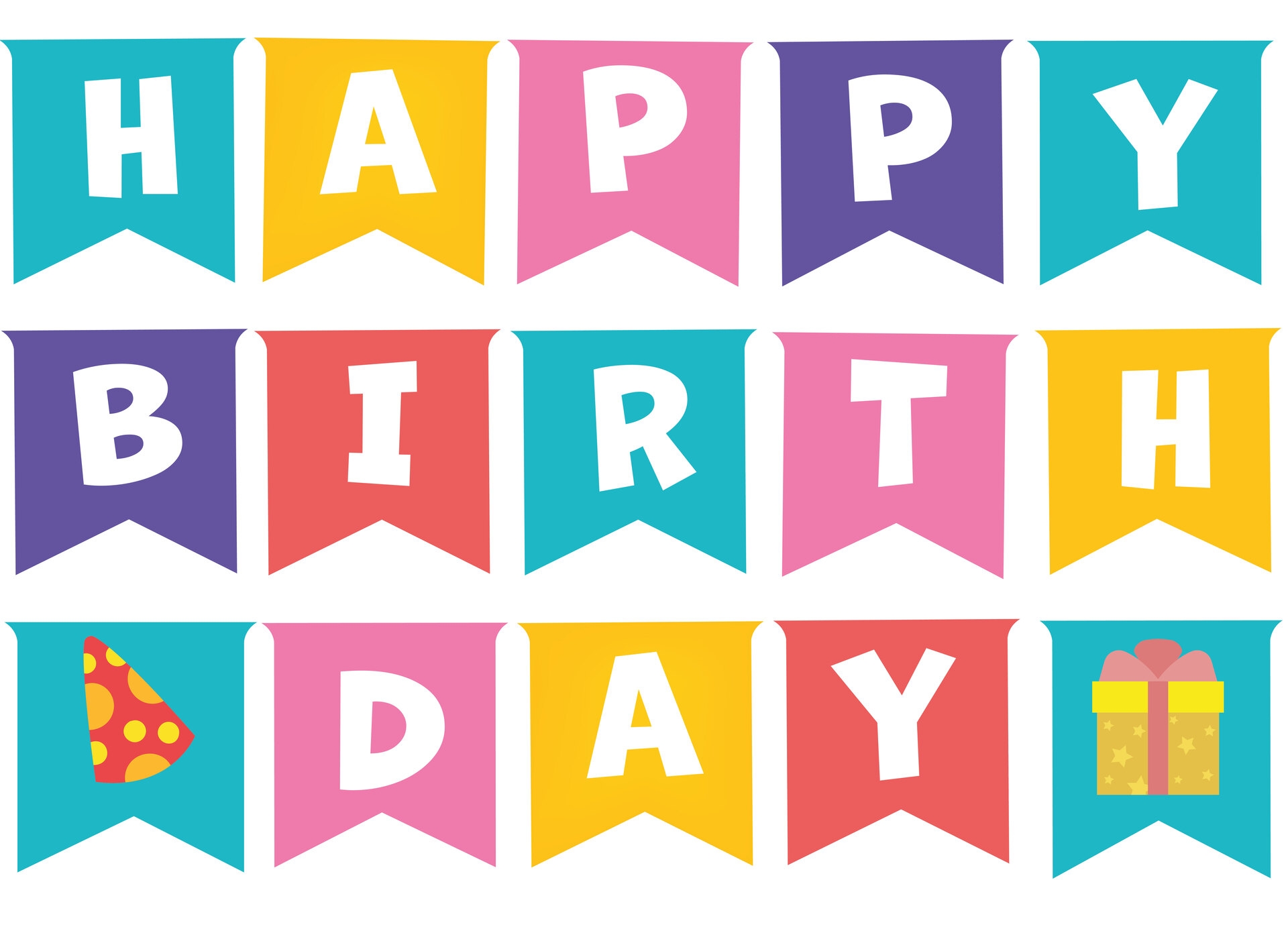 Happy Birthday Letters Template 10 Free PDF Printables Printablee