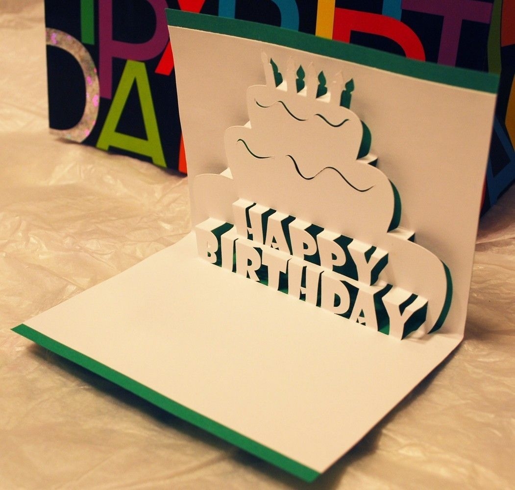 happy birthday pop up birthday card template printable