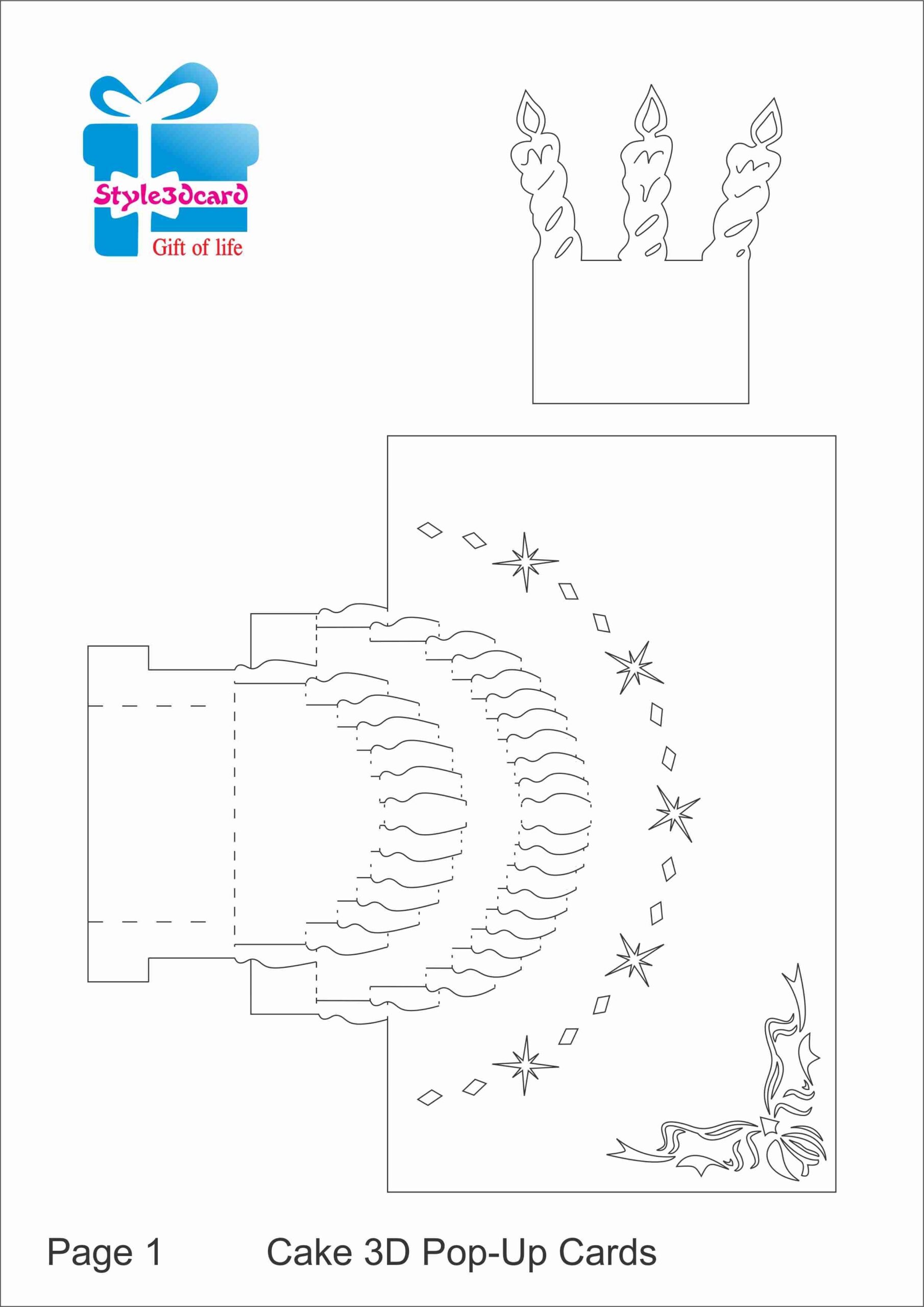 Happy Birthday Pop Up Card Free Template Mightyprintingdeals