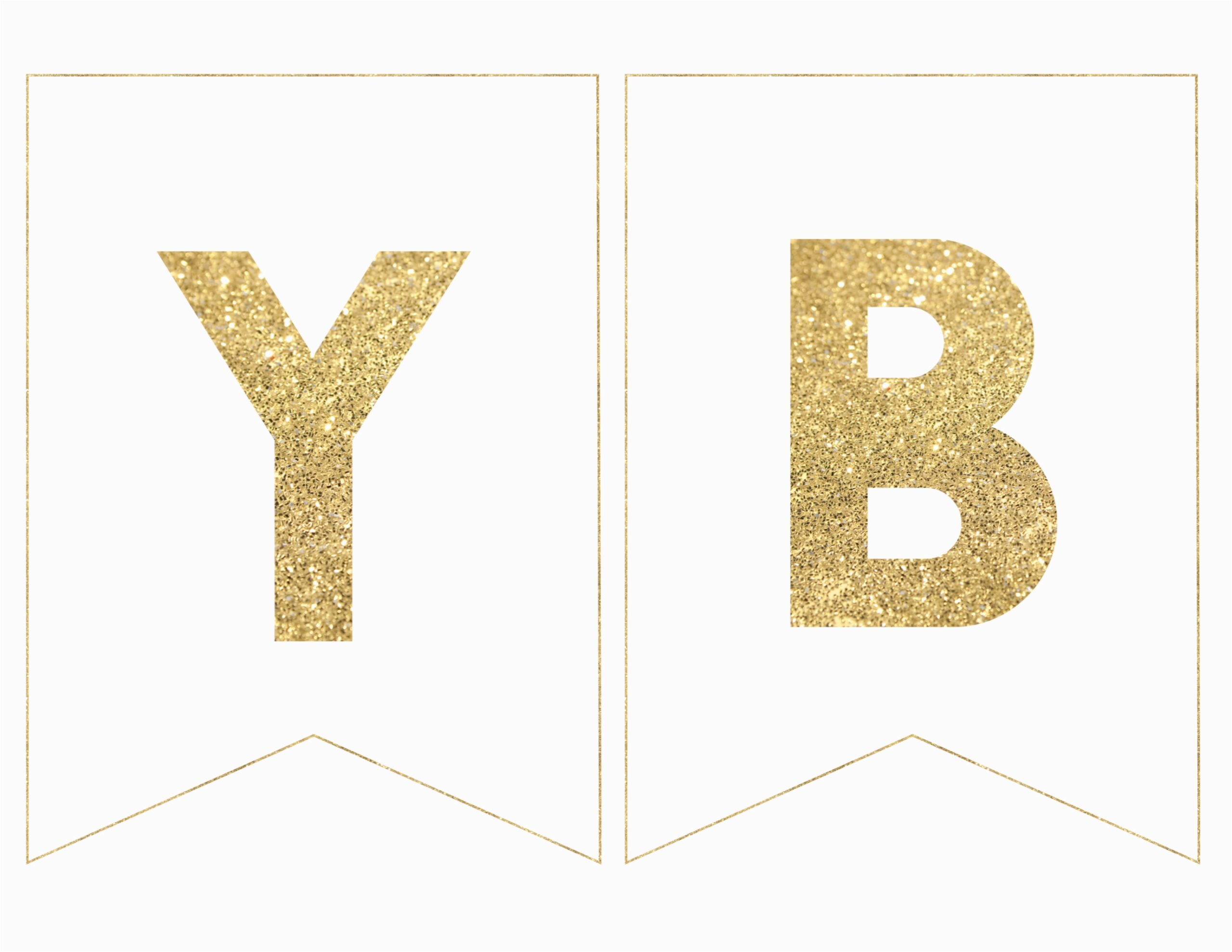 Happy Birthday Printable Letters