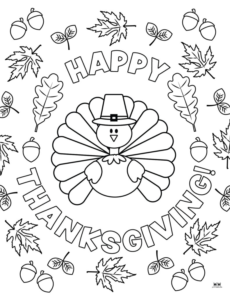 printable thanksgiving coloring pictures