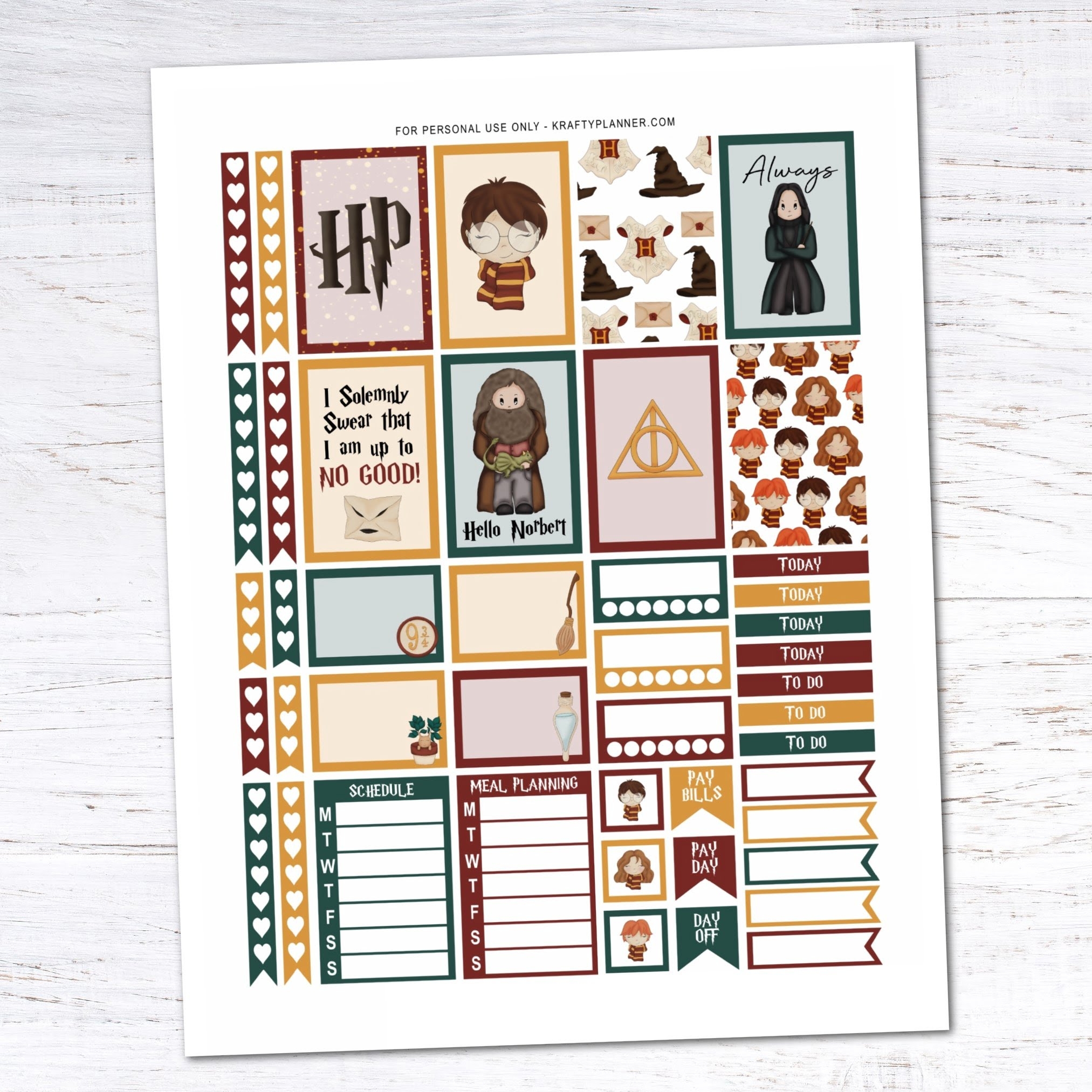 Harry Potter Stickers Printable Printable Templates Online By Paul