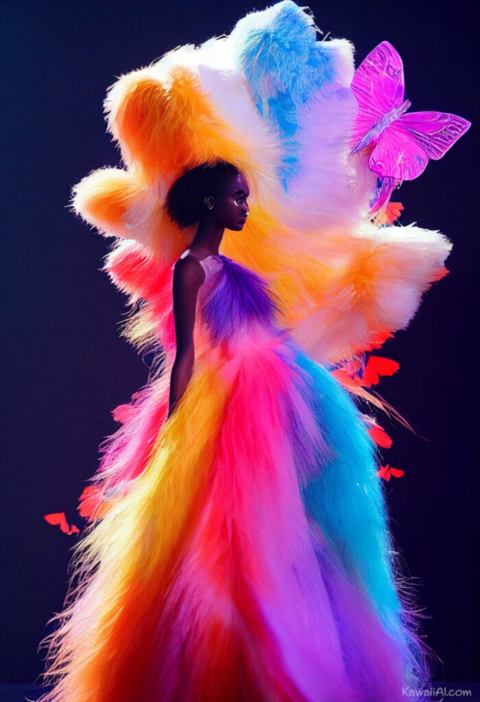 Haute Couture Fashion Design In Midjourney AI Kawaii AI
