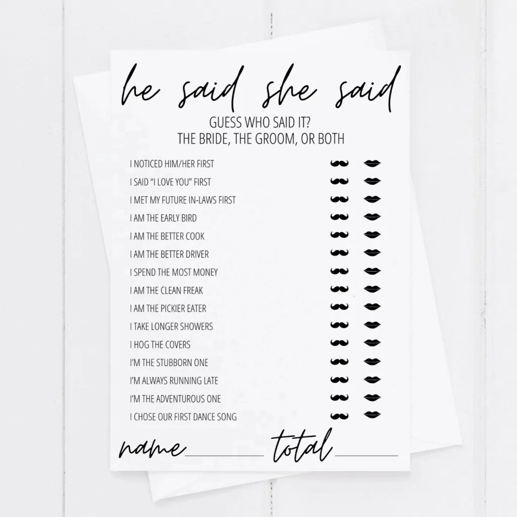 He Said She Said Printable Template Printable Word Searches