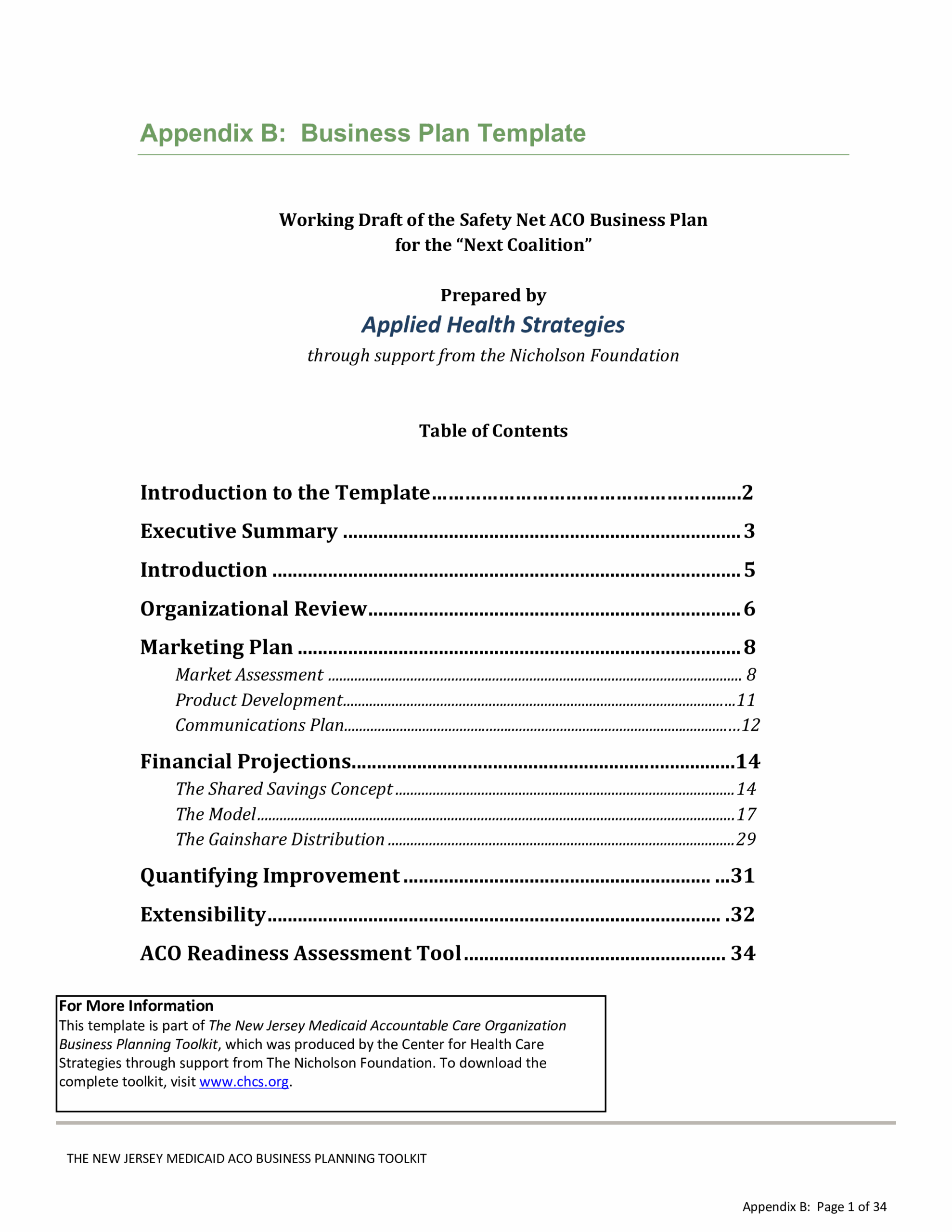 how to prepare a business plan template