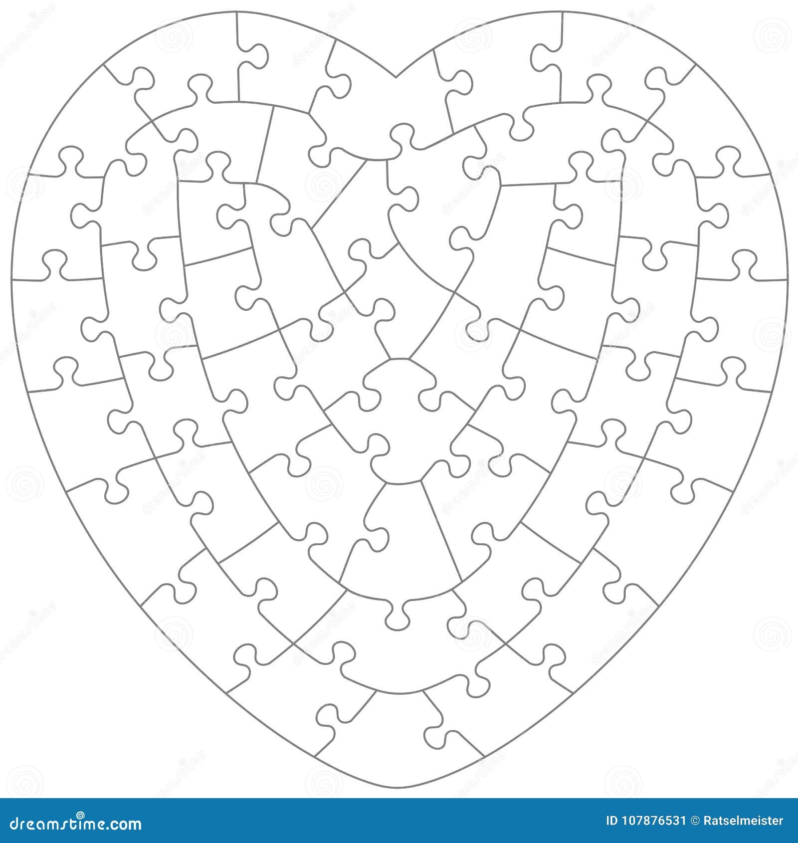 Heart Puzzle Template Pdf