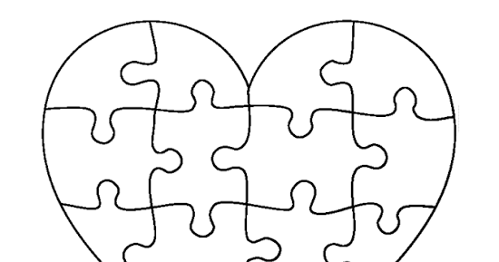 Heart Puzzle Template Sample Template