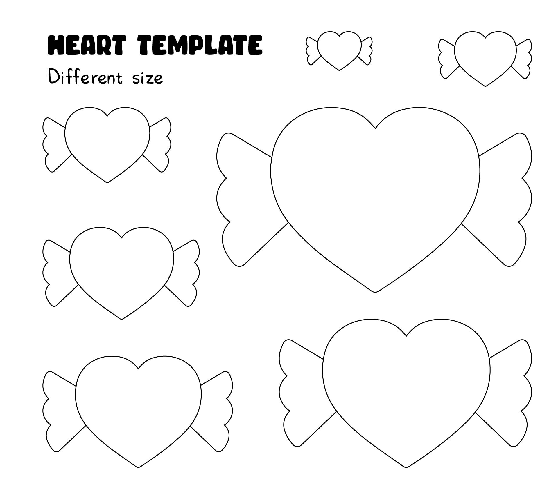 printable heart pictures