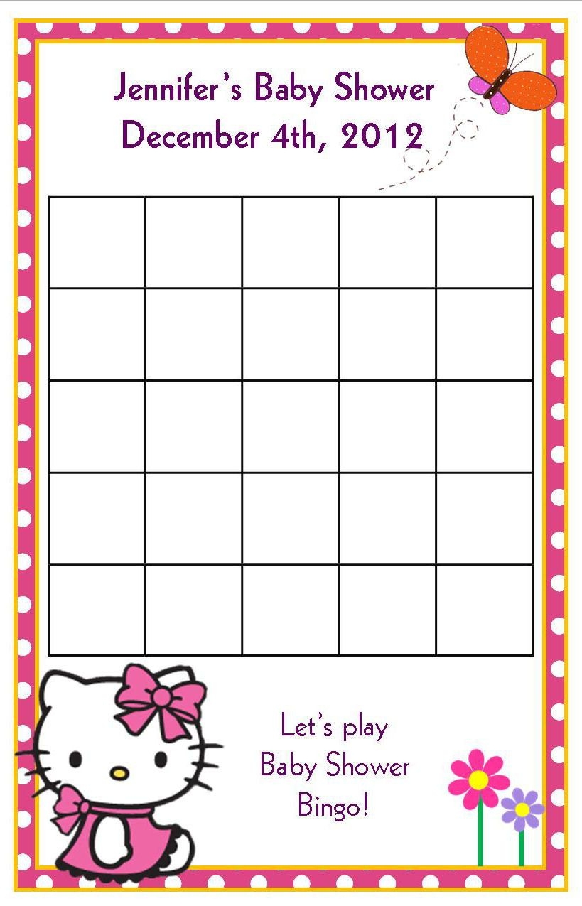 free printable hello kitty bingo game