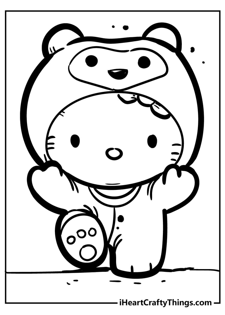 Hello Kitty Printable Coloring Sheets Free Coloring Sheet Printables