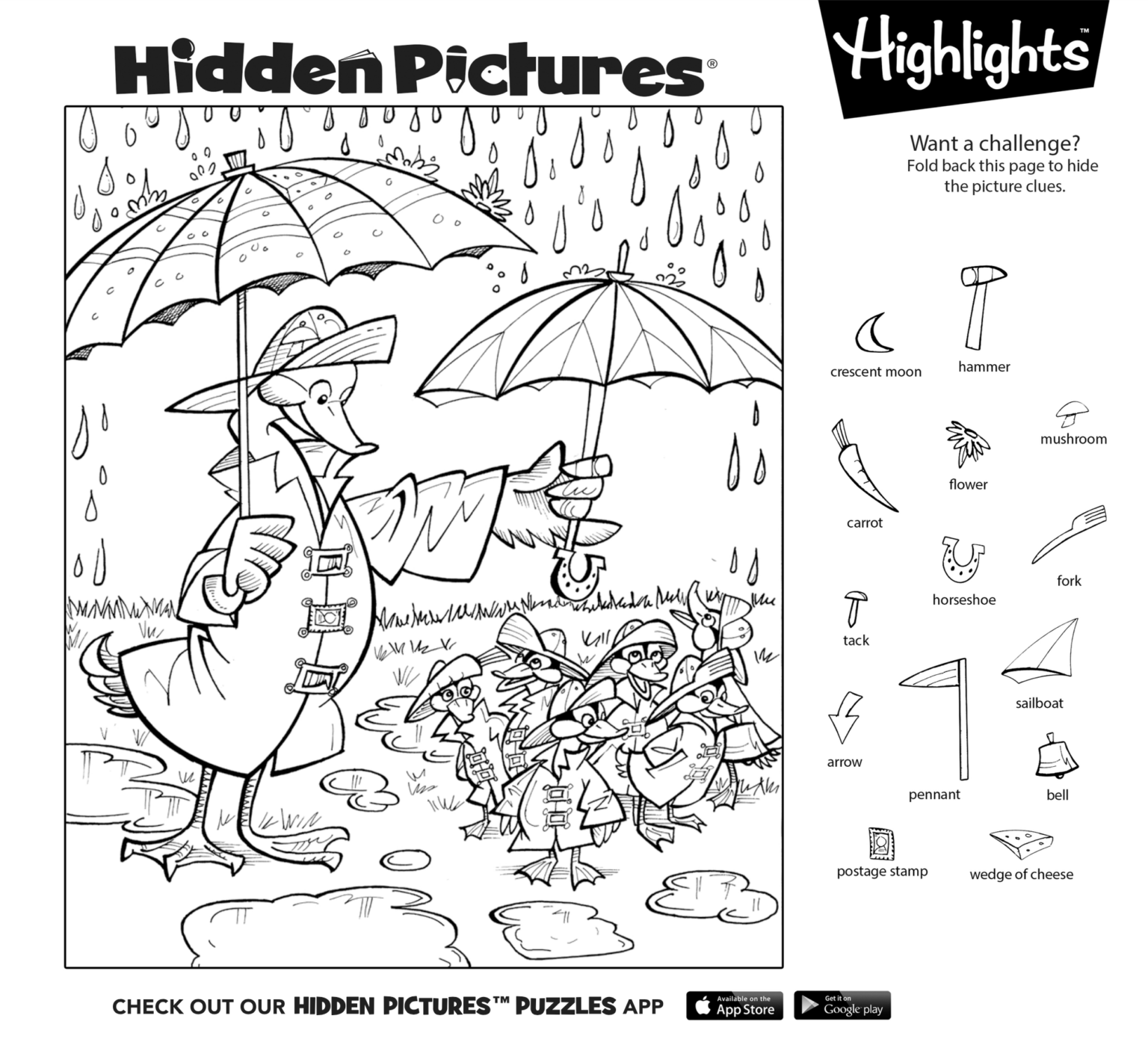 free highlights hidden pictures printable worksheets