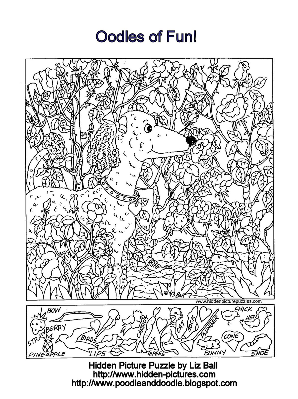 hidden pictures highlights printable
