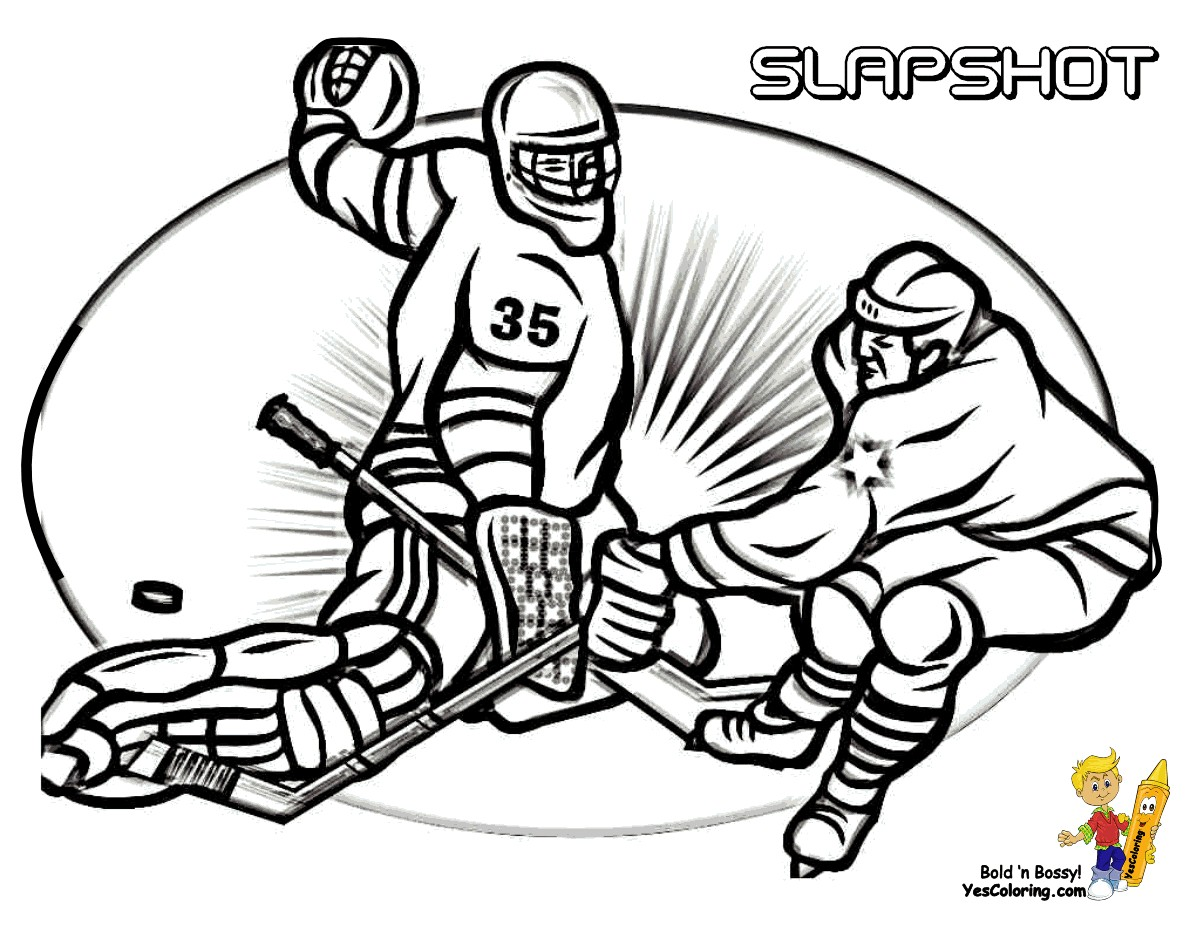 printable hockey pictures to color