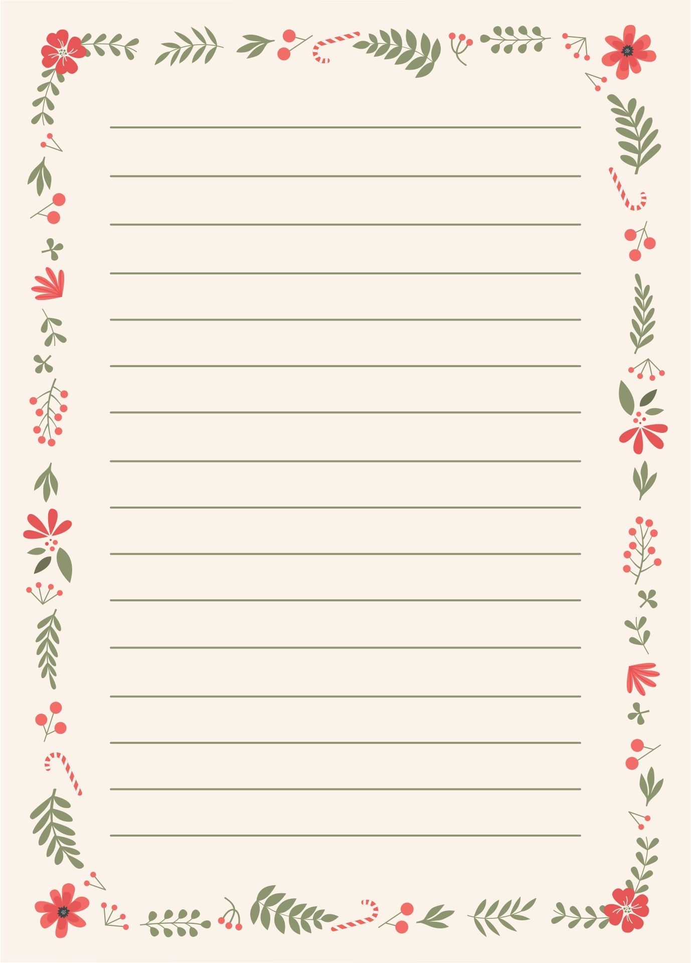 Holiday Letterhead Paper 10 Free PDF Printables Printablee 