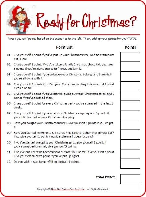 Holiday Office Party Games Free Printable